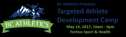 Registration Closes Friday! BC Athletics Targeted Athlete Development Camp
