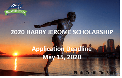 2020 HARRY JEROME SCHOLARSHIP AWARD APPLICATION NOW OPEN
