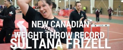 Sultana smashes Canadian indoor weight throw record…again