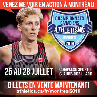Championnats canadiens d'athlétisme 2019 : lancement des billets en prévente à -20% de rabais