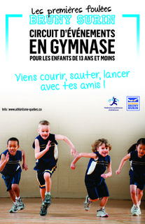 Les premières foulées bruny surin, nouvelle porte d'entrée en athlétisme