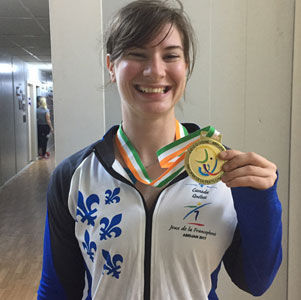 Pascale dumont remporte l'or à abidjan