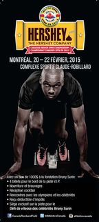 Bruny surin: ambassadeur du championnat canadien en salle hershey 2015