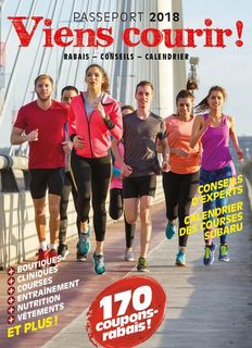 Le passeport viens courir! 2018 maintenant disponible