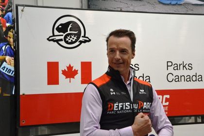 Patrick charlebois, président d'honneur du volet course à pied au défis du parc 2017